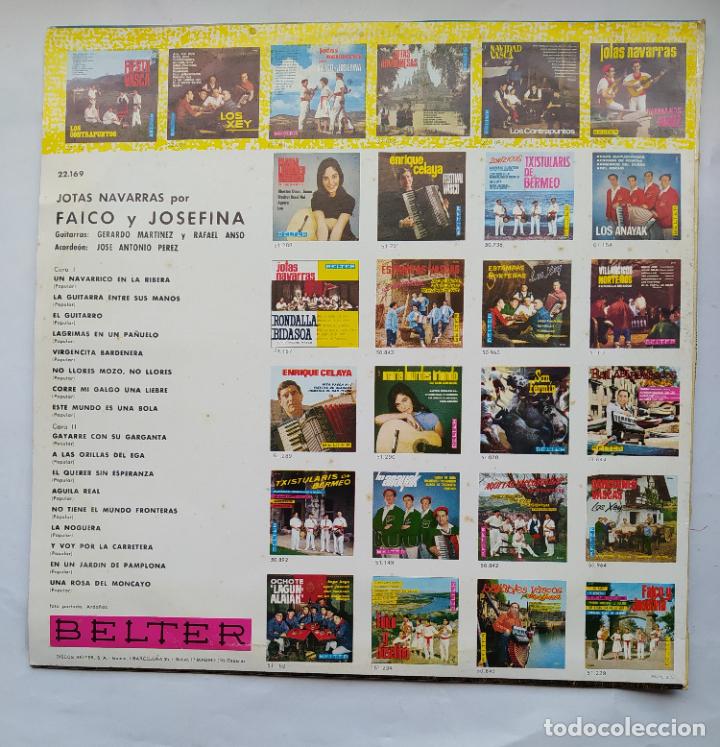 Discos de vinilo: JOTAS NAVARRAS - FAICO Y JOSEFINA - LP. TDKDA79 - Foto 2