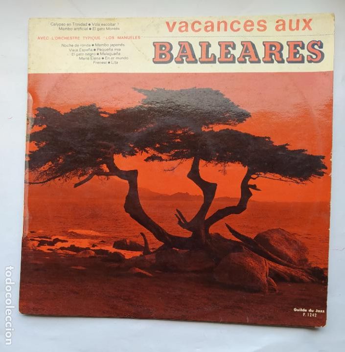 Disques de vinyle: VACANCES AUX BALEARES. AVEC L'ORCHESTRE TYPIQUE LOS MANUELES. HECHO EN FRANCIA. LP. TDKDA79