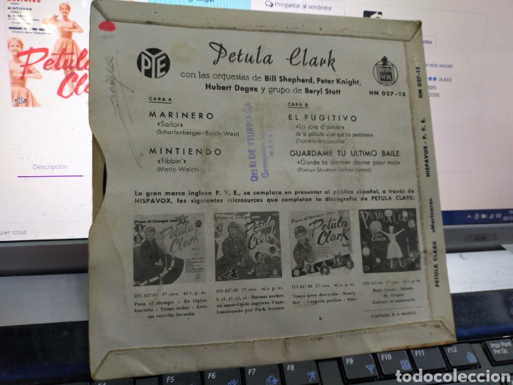 Discos de vinilo: Petula Clark EP marinero + 3 1961 - Foto 2