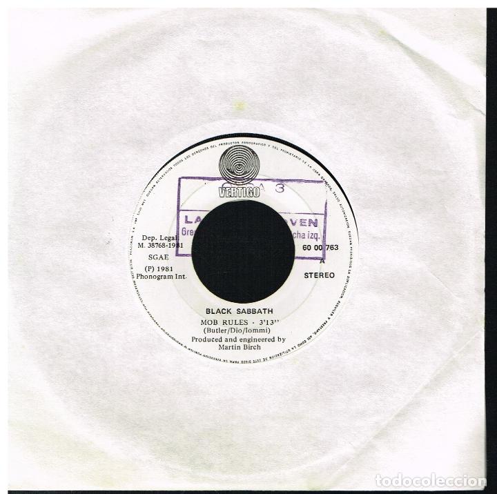Discos de vinilo: BLACK SABBATH - MOB RULES / VOODOO - SINGLE 1981 - Foto 1