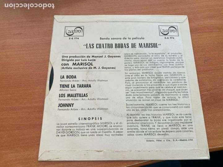 Discos de vinilo: MARISOL (LA BODA) EP ESPA&Ntilde;A 1967 (EPI20) - Foto 3