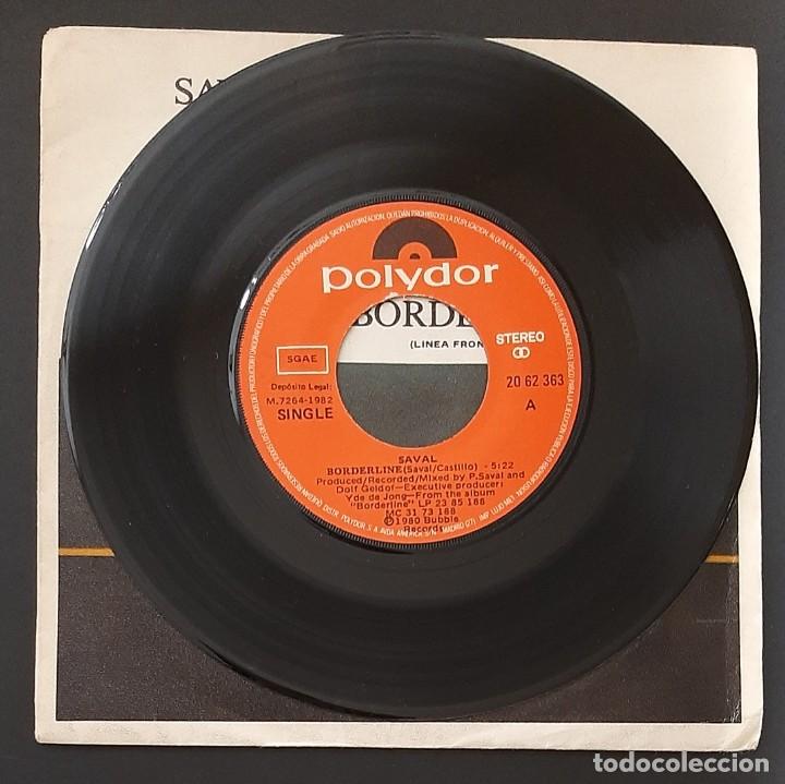 Discos de vinilo: SAVAL - BORDERLINE / SOL SAMBA - SINGLE 1982 - Foto 3