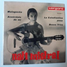Discos de vinilo: NATI MISTRAL- MALAGUEÑA- EP 1963 - EXC. ESTADO.. Lote 228381930