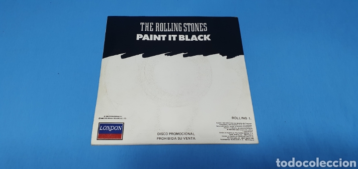 Discos de vinilo: DISCO DE VINILO - THE ROLLING STONES - PAINT IT BLACK - 1966 - Foto 4
