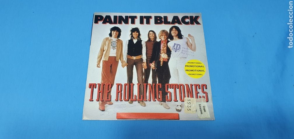 Discos de vinilo: DISCO DE VINILO - THE ROLLING STONES - PAINT IT BLACK - 1966 - Foto 1
