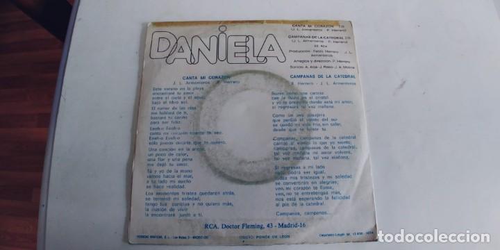 Discos de vinilo: DANIELA-SINGLE CANTA MI CORAZON - Foto 2