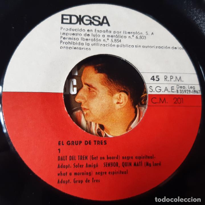 Discos de vinilo: EL GRUP DE 3- DALT DEL TREN- EP 1967- EXC. ESTADO. REF.01. - Foto 3 - 228460690