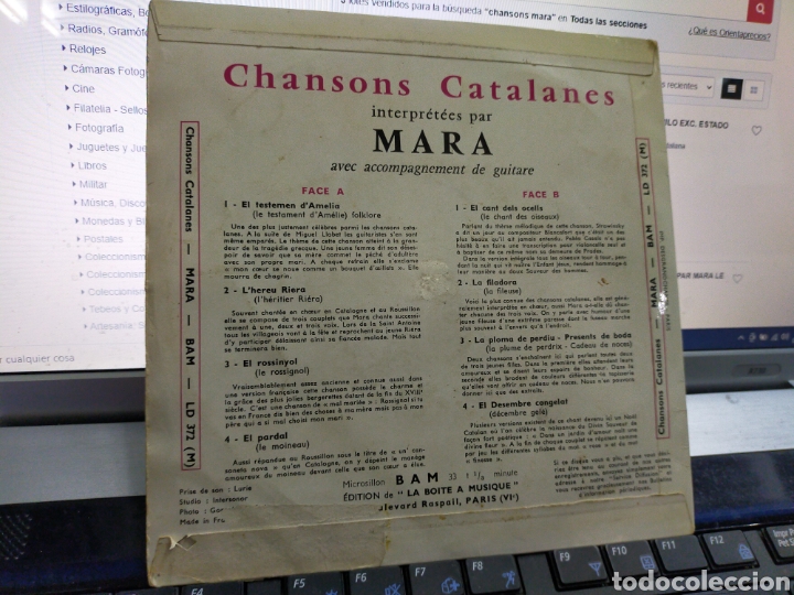 Discos de vinilo: Mara EP chansons catalanes Francia - Foto 2
