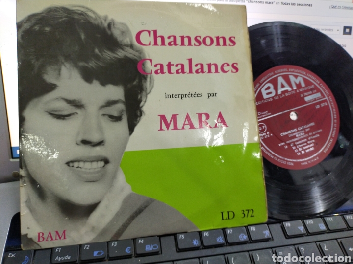 Discos de vinilo: Mara EP chansons catalanes Francia - Foto 1