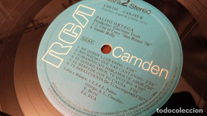 Discos de vinilo: PALITO ORTEGA. PALITO. LP RCA1971 - Foto 3
