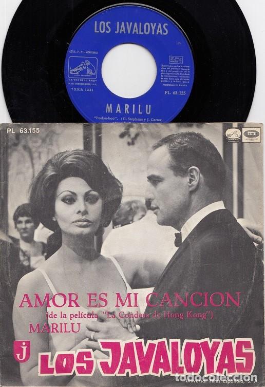 Discos de vinilo: LOS JAVALOYAS - AMOR ES MI CANCION - SINGLE DE VINILO - Foto 1