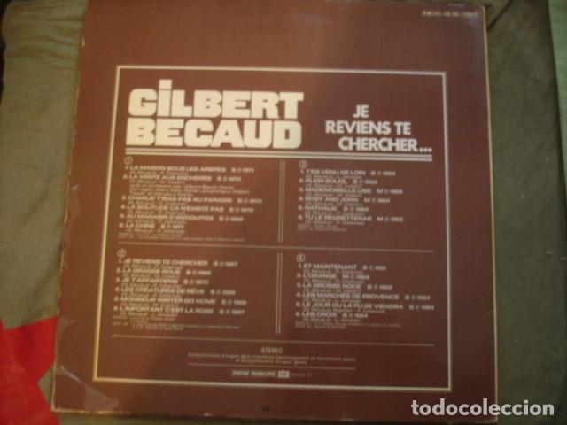 Discos de vinilo: Gilbert B&eacute;caud Je Reviens Te Chercher - Foto 3