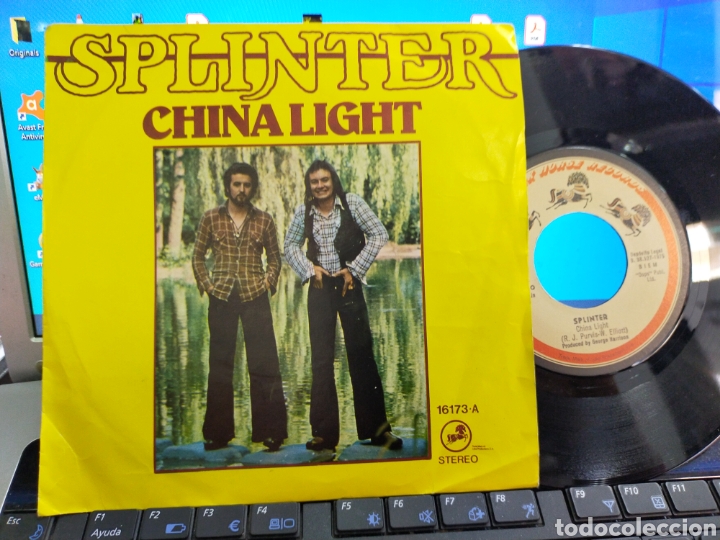 Discos de vinilo: Splinter single china light Espa&ntilde;a 1975 - Foto 1