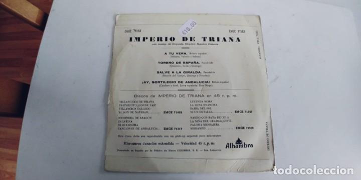 Discos de vinilo: IMPERIO DE TRIANA-EP A TU VERA +3 - Foto 2