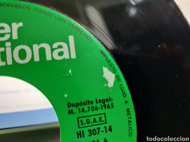 Discos de vinilo: Cesar EP la &uacute;ltima vez + 3 Espa&ntilde;a 1965 - Foto 2