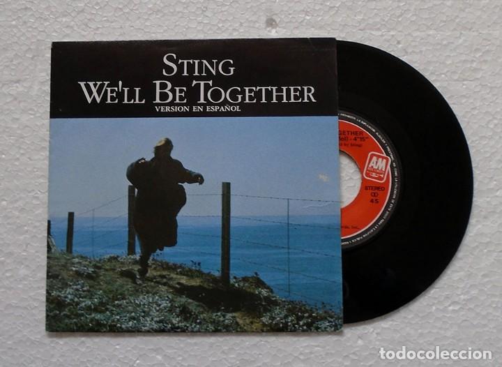 Discos de vinilo: EP . SINGLE . STING . WE,LL BE TOGETHER . AM 1987 . - Foto 1