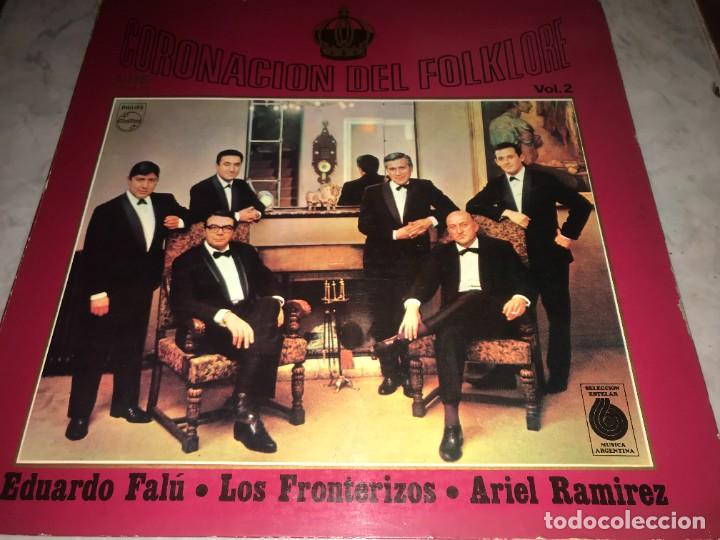 Vinyl records: CORONACION DEL FOLKLORE-VOL 2-EDUARDO FALU-PORTADA ABIERTA