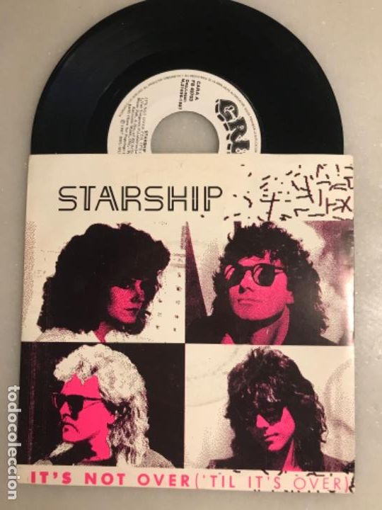 Discos de vinilo: Disco single Starship Its not over - Foto 1