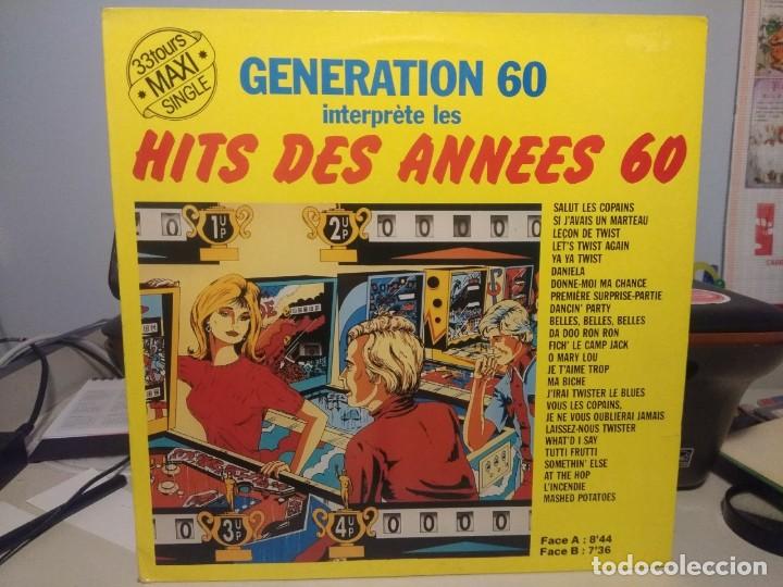 Discos de vinilo: MAXI GENERATION 60: HITS DES ANNES 60 - Foto 1
