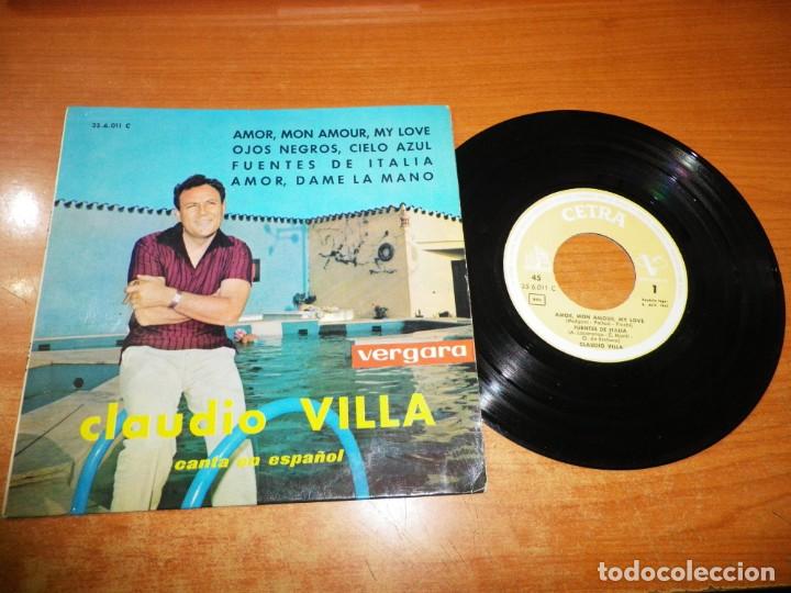 Discos de vinilo: CLAUDIO VILLA Ojos negros cielo azul CANTA EN ESPA&Ntilde;OL EP VINILO DEL A&Ntilde;O 1963 ESPA&Ntilde;A CONTIENE 4 TEMAS