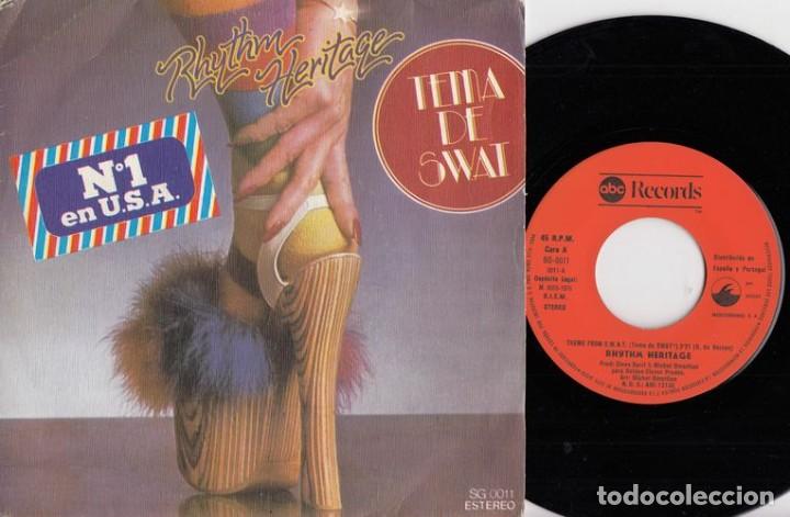 Discos de vinilo: RHYTHM HERITAGE - THEME FROM S.W.A.T. - SINGLE DE VINILO - Foto 1