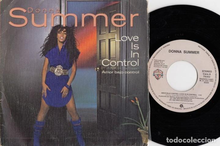 Discos de vinilo: DONNA SUMMER - LOVE IS IN CONTROL - SINGLE DE VINILO - Foto 1