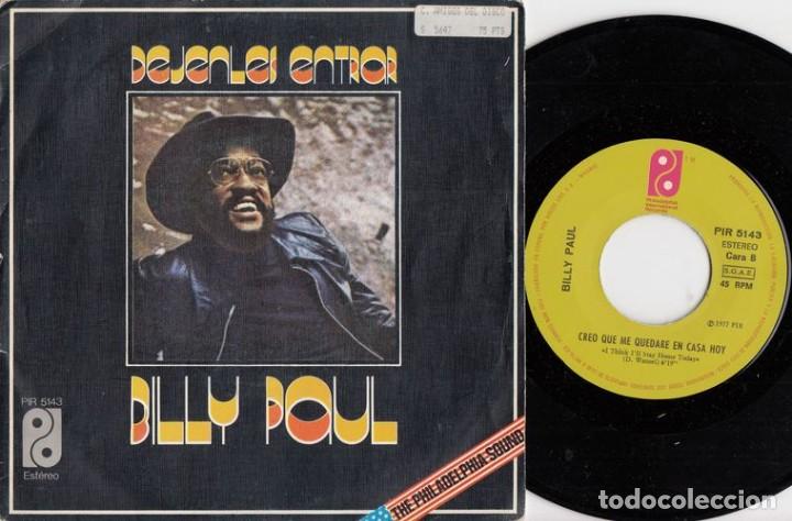 Discos de vinilo: BILLY PAUL - LET EM IN - SINGLE DE VINILO - Foto 1
