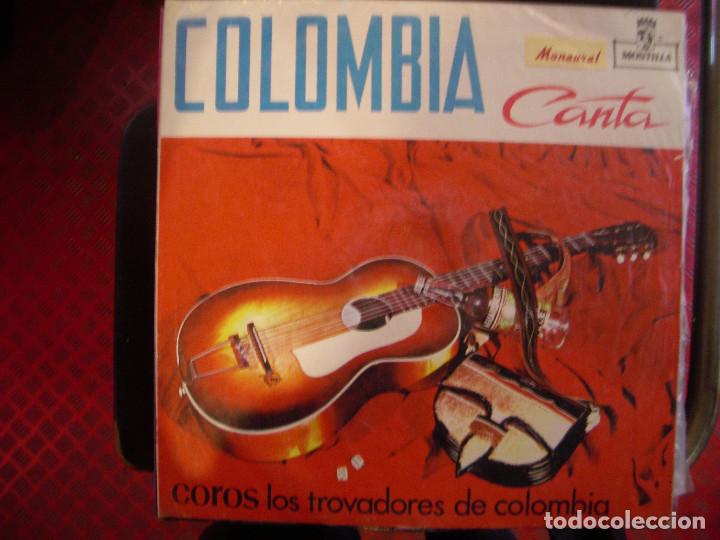 Disques de vinyle: COROS LOS TROVADORES DE COLOMBIA- COLOMBIA CANTA. LP.