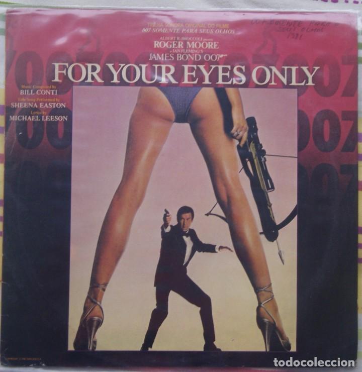Discos de vinilo: 007 For Your Eyes Only Bill Conti - Foto 1