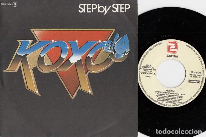 Discos de vinilo: KOXO - STEP BY STEP - SINGLE DE VINILO - ITALO DISCO - Foto 1