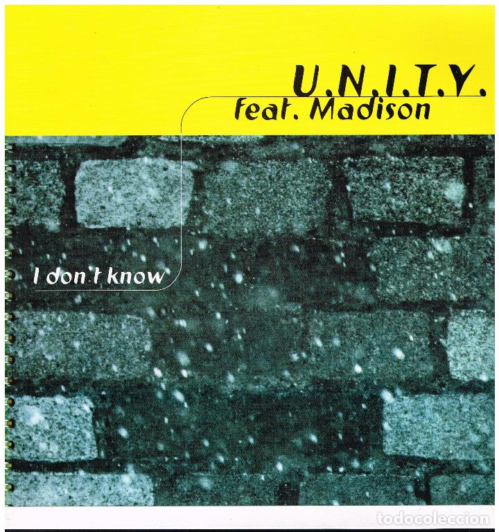 Discos de vinilo: U.N.I.T.Y. FEAT. MADISON - I DONT KNOW - MAXI SINGLE 2000 - Foto 1