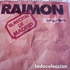 Discos de vinilo: RAIMON EL RECITAL DE MADRID 2 LP 1976. Lote 228935230