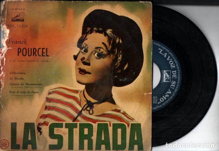 Discos de vinilo: FRANK POURCEL : LA STRADA (LA VOZ DE SU AMO, S. F.) - Foto 1