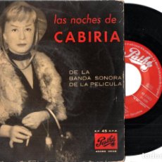 Discos de vinilo: LAS NOCHES DE CABIRIA (PATHÉ, 1958)