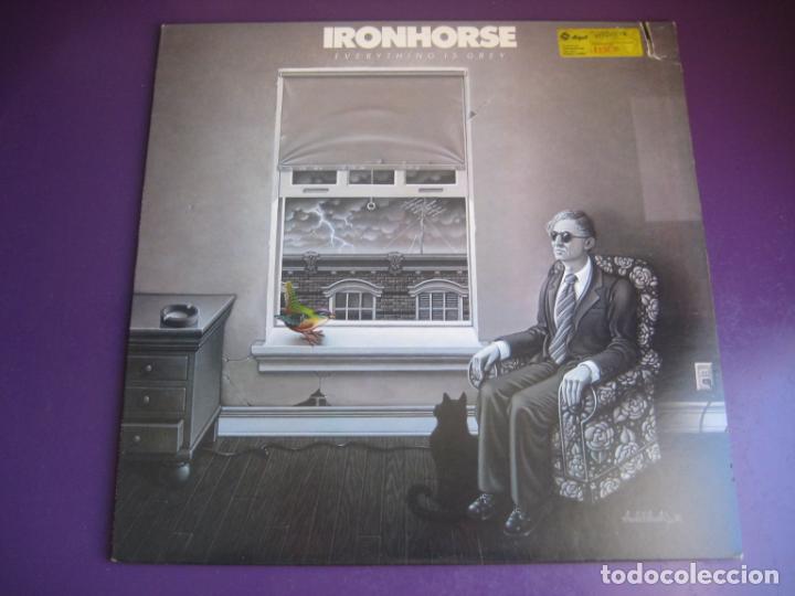 Discos de vinilo: Ironhorse - Everything Is Grey - LP SCOTTI BROS 1980 - BLUES ROCK AOR 70'S 80'S - SIN USO