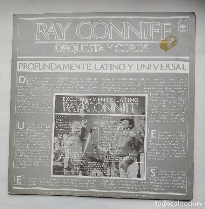 Discos de vinilo: Ray Conniff. - Exclusivamente latino. LP. TDKDA80 - Foto 2