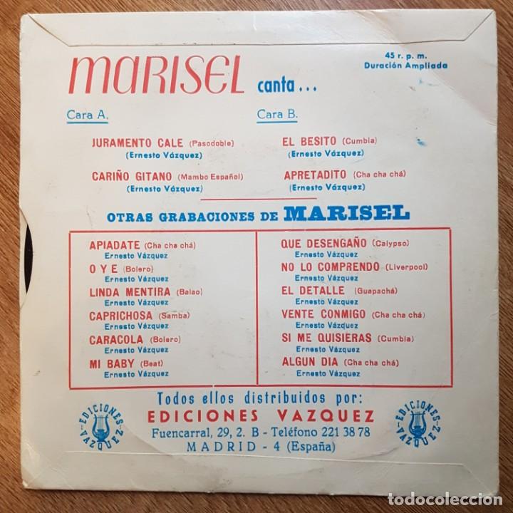 Discos de vinilo: DISCO EP DE CANCI&Oacute;N ESPA&Ntilde;OLA. COPLA. MARISEL. - Foto 2