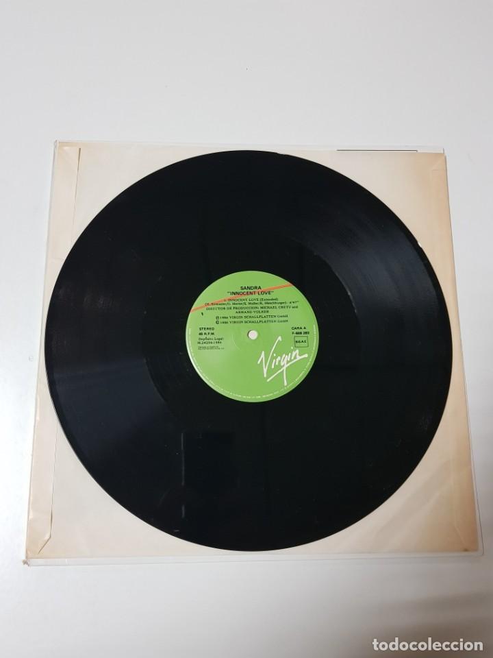 Discos de vinilo: DISCO DE VINILO. SANDRA. INNOCENT LOVE. MAXI SINGLE. 1986 - Foto 3