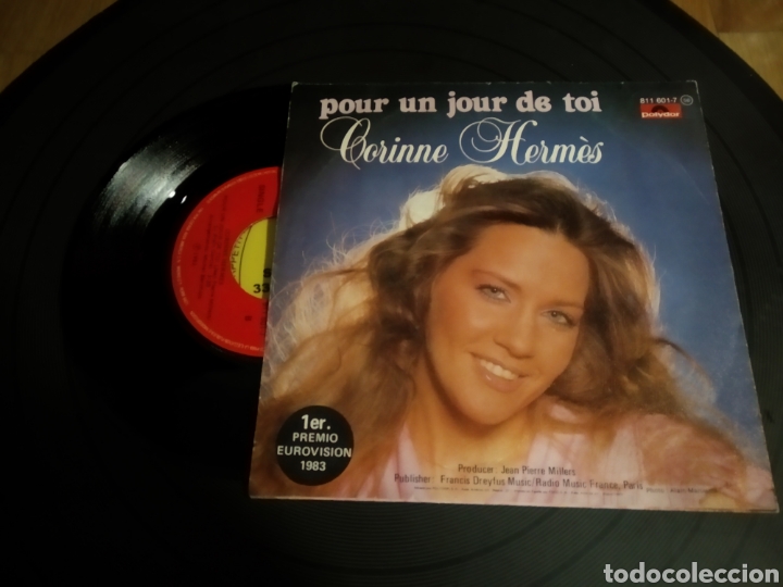 Discos de vinilo: CORINNE HERMES 1 PREMIO EUROVISION 83 - Foto 2