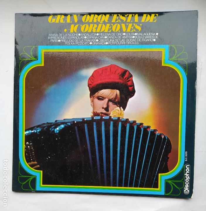 Discos de vinilo: GRAN ORQUESTA DE ACORDEONES. LP. TDKDA80 - Foto 1