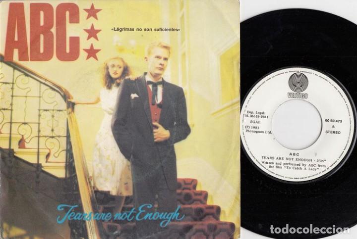 Discos de vinilo: ABC - TEARS ARE NOT ENOUGH - SINGLE DE VINILO - Foto 1
