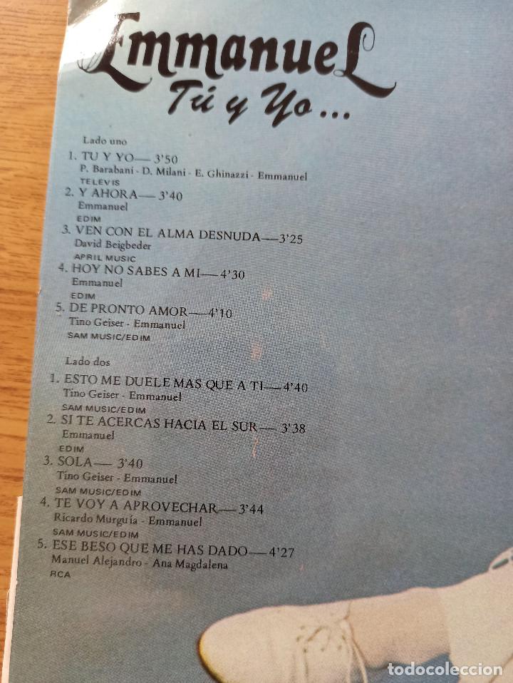 Discos de vinilo: EMMANUEL / T&Uacute; Y YO - Foto 2