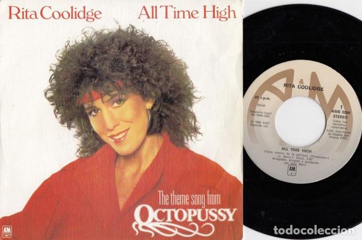 Discos de vinilo: RITA COOLIDGE - ALL TIME HIGH - SINGLE DE VINILO - Foto 1