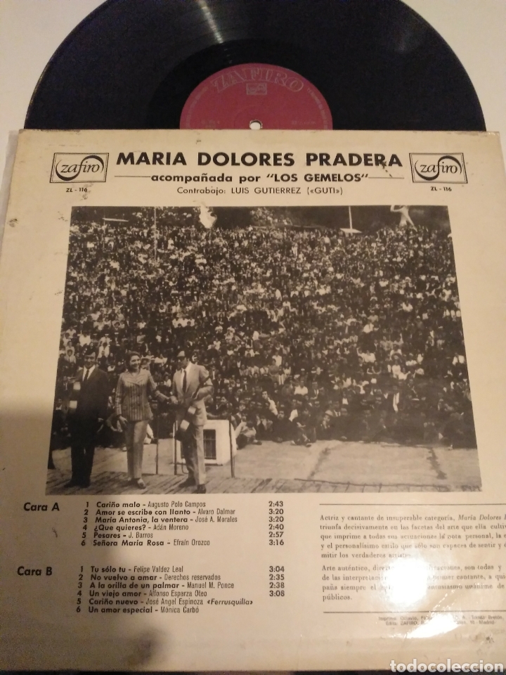 Discos de vinilo: Mar&iacute;a dolores pradera los gemelos - Foto 2