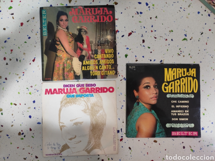 Discos de vinilo: Tres singles de Maruja Garrido - Foto 1