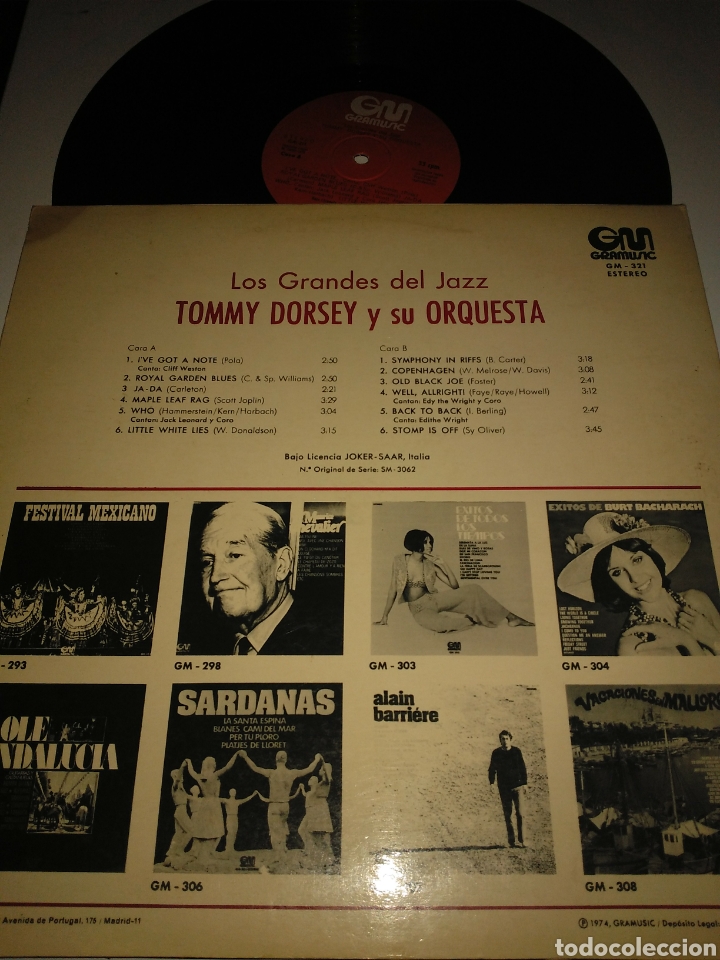 Discos de vinilo: Tommy dorsey - Foto 2