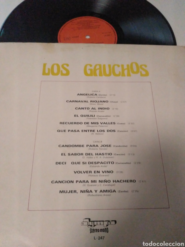 Discos de vinilo: Los gauchos - Foto 2