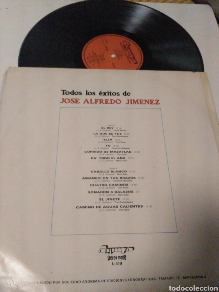 Discos de vinilo: Jos&eacute; Alfredo Jim&eacute;nez - Foto 2