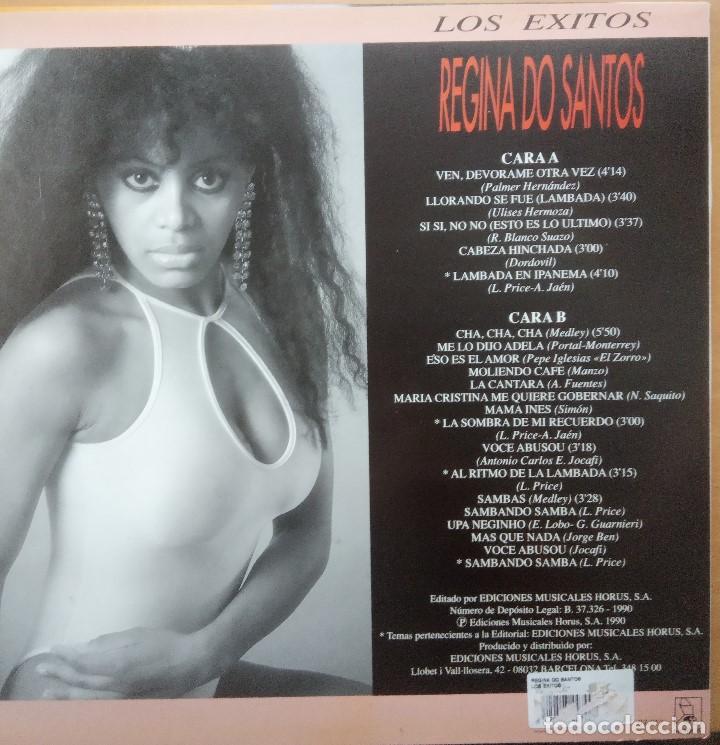 Discos de vinilo: Regina do Santos &rdquo;Los &Euml;xitos&rdquo; LP Vinilo. A&ntilde;o 1990 - Foto 2