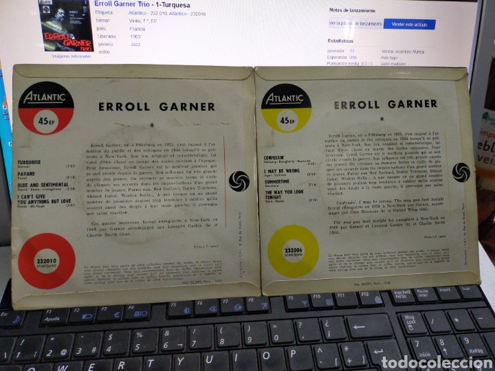 Discos de vinilo: Erroll garner tr&iacute;o lote 2 eps Francia - Foto 2